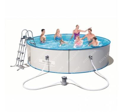 56377 Стальной бассейн Hydrium Splasher Pool Set 360х90 см, 8648 л, фильтр-насос 2006л/ч, лестница