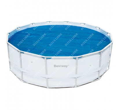 58253 Теплосберегающее покрытие Bestway для бассейнов 4.57 / 4.88 м (d 462 см)